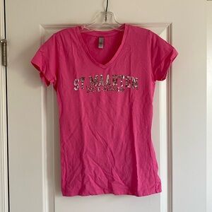 Pink T-shirt, fits size: S
